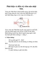 Phát hiện và điều trị viêm não nhật bản. potx