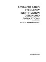 Advanced Radio Frequency Identification Design and Applications Part 1 ppt