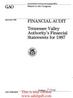 United States General Accounting Office GAO September 1988 Report to the Congress FINANCIAL_part1 pdf