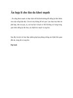 Ăn hợp lí cho làn da khoẻ mạnh pot