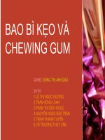 Báo cáo  Bao bì kẹo