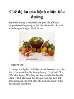 Chế độ ăn của bệnh nhân tiểu đường doc