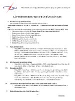 Lập trình TEB308 cơ bản bằng bàn key