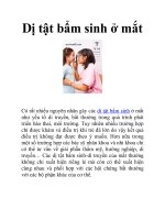 Dị tật bẩm sinh ở mắt doc