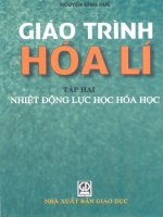 Giáo trình hóa lý-Tập 2 pptx
