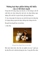 Những loại thực phẩm không thể thiếu của cơ thể khoẻ mạnh pptx