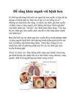 Ðể sống khỏe mạnh với bệnh hen potx