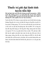 Thuốc trị phì đại lành tính tuyến tiền liệt pptx