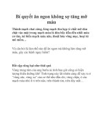 Bí quyết ăn ngon không sợ tăng mỡ máu pptx