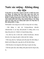 Nước súc miệng - Không dùng tùy tiện pdf