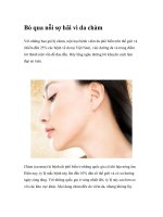 Bỏ qua nỗi sợ hãi vì da chàm doc