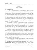 khóa luận tốt nghiệp một số giải pháp nhằm nâng cao hiệu quả hoạt động bán hàng tại công ty cổ phần cao su sao vàng