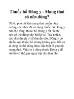 Thuốc bổ Đông y - Mang thai có nên dùng? pot