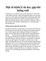 Một số bệnh lý da hay gặp khi luống tuổi ppt