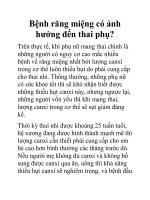 Bệnh răng miệng có ảnh hưởng đến thai phụ? ppt