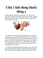 Chú ý khi dùng thuốc đông y potx