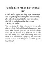 6 biểu hiện “thận hư” ở phái nữ pot