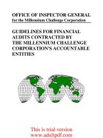OFFICE OF INSPECTOR GENERAL for the Millennium Challenge Corporation ppt