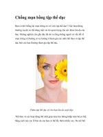 Chống mụn bằng tập thể dục docx