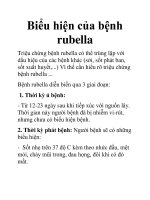 Biểu hiện của bệnh rubella ppt