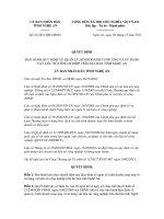 Quyết định số 65/2011/QĐ-UBND pptx