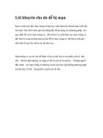 Lời khuyên cho da dễ bị mụn pdf