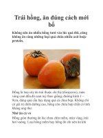 Trái hồng, ăn đúng cách mới bổ docx