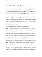 Các bước tạo bộ đếm ngược bằng PowerPoint pptx