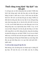 Thuốc dùng trong bệnh “đại dịch” của thế giới pptx