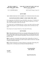 Quyết định số 3131/QĐ-BNN-KHCN potx