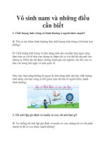 Vô sinh nam và những điều cần biết pptx