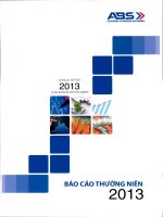 báo cáo thường niên 2013 abs chứng khoán an bình