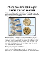 Phòng và chữa bệnh loãng xương ở người cao tuổi doc