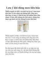 Lưu ý khi dùng men tiêu hóa docx