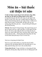 Món ăn – bài thuốc cải thiện trí não pdf