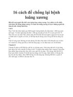 16 cách để chống lại bệnh loãng xương doc