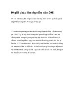 10 giải pháp làm đẹp đầu năm 2011 pot