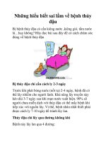 Những hiểu biết sai lầm về bệnh thủy đậu doc