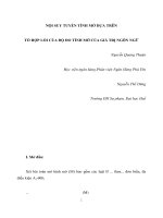 Báo cáo nghiên cứu khoa học 