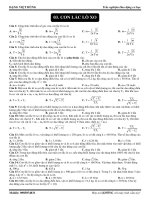 Trắc nghiệm dao động cơ học-Bài 3 pot