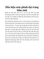 Dấu hiệu sớm phình đại tràng bẩm sinh docx