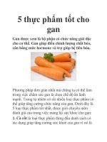 5 thực phẩm tốt cho gan pptx