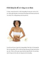 8 lời khuyên để có vòng eo eo thon pdf