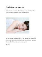 5 thần dược cho nhan sắc docx