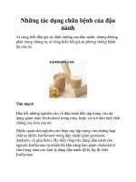 Những tác dụng chữa bệnh của đậu nành pot