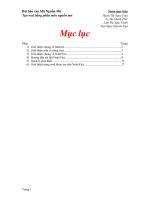 báo cáo tạo trang wed bằng phần mền nguồn mở ppt