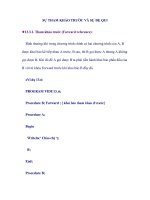 SỰ THAM KHẢO TRƯỚC VÀ SỰ ÐỆ QUI potx