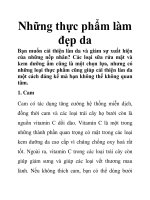 Những thực phẩm làm đẹp da potx