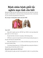 Bệnh nhân bệnh phổi tắc nghẽn mạn tính cần biết potx