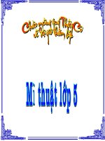 Giáo án mĩ thuật lớp 5 